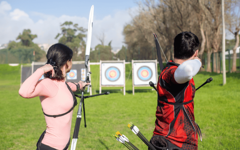 Advanced target shooting exercises and training techniques being practiced in a shooting range